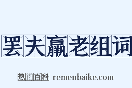 罢夫羸老组词是什么意思的图片